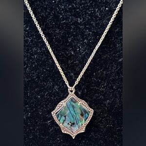 Kendra Scott Kacey Long Light Gold necklace with adjustable toggle. 16-28” NWT